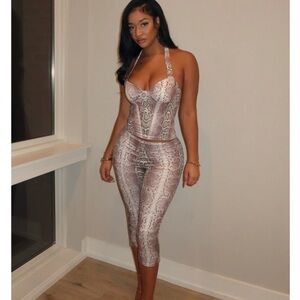 Snakeskin two piece set